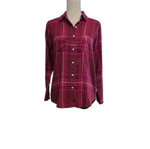 🚨Mossimo Supply Co. Pink Plaid Boyfriend FIT Button Down Shirt